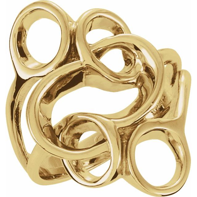14K Yellow Freeform Ring