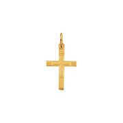 14K Yellow 13x9 mm Youth Cross Pendant