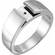 14K X1 White Cathedral Peg Shank