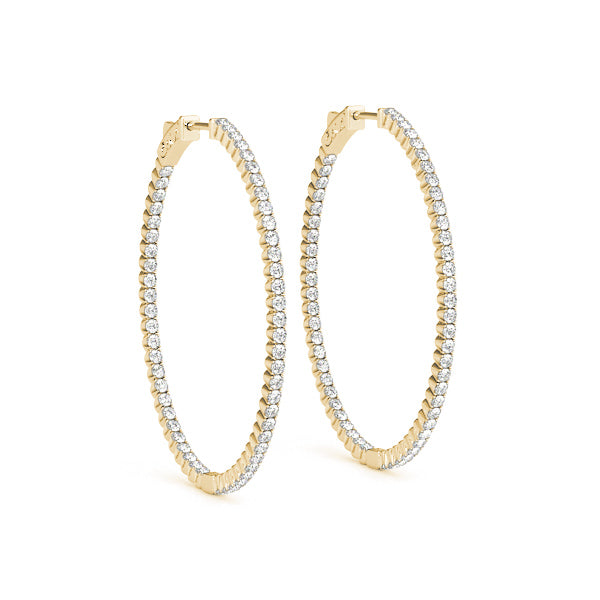 1.275 Inch 4 Prong Oval Hoop