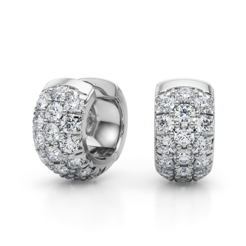 3 Row Earrings