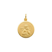 14K Yellow 18 mm Angel Medal