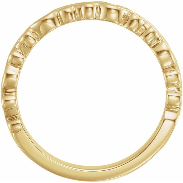 14K Yellow Stackable Ring