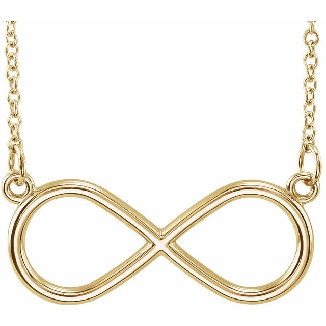 14K Yellow Infinity 17' Necklace
