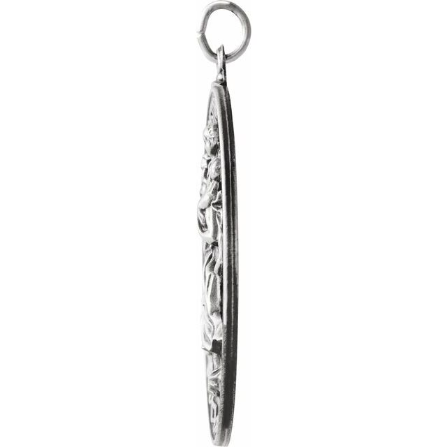 Sterling Silver 29 mm St. Christopher Medal