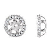 14K White 1/5 CTW Lab Grown Diamond Earrings Jacket