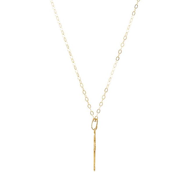 14K Yellow Cross 15' Necklace