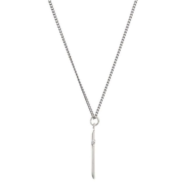 Sterling Silver 25.7x14 Mm Cross 18' Necklace