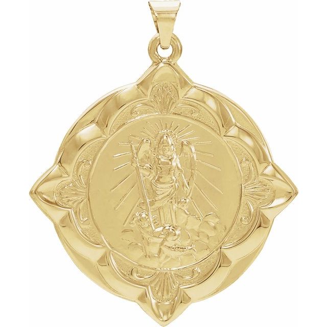 14K Yellow 31 mm St. Raphael Medal