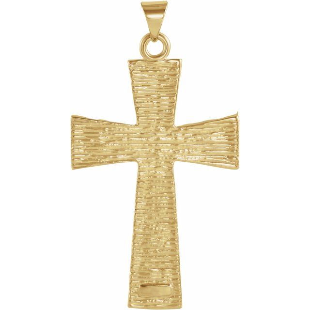 18K Yellow Cross Pendant