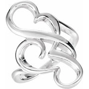 14K White Freeform Ring