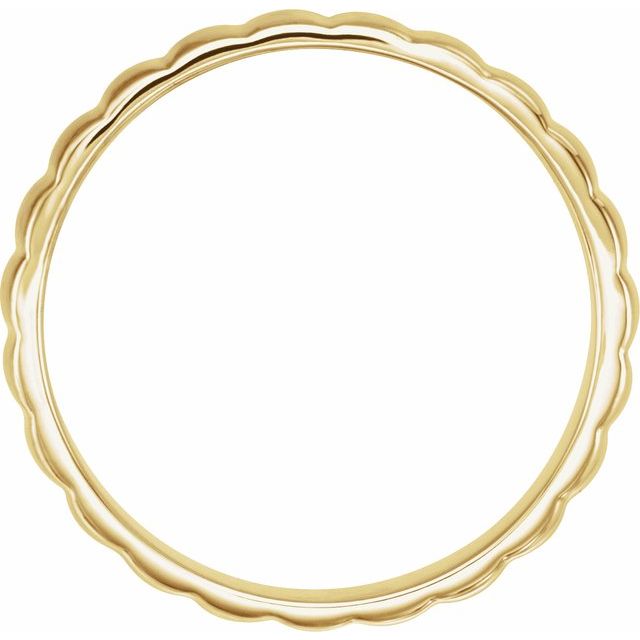 14k Yellow 6 Mm Grooved Band Size 7