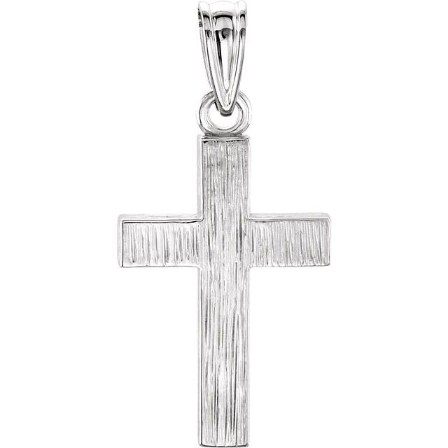Sterling Silver 20x13 mm Cross Pendant