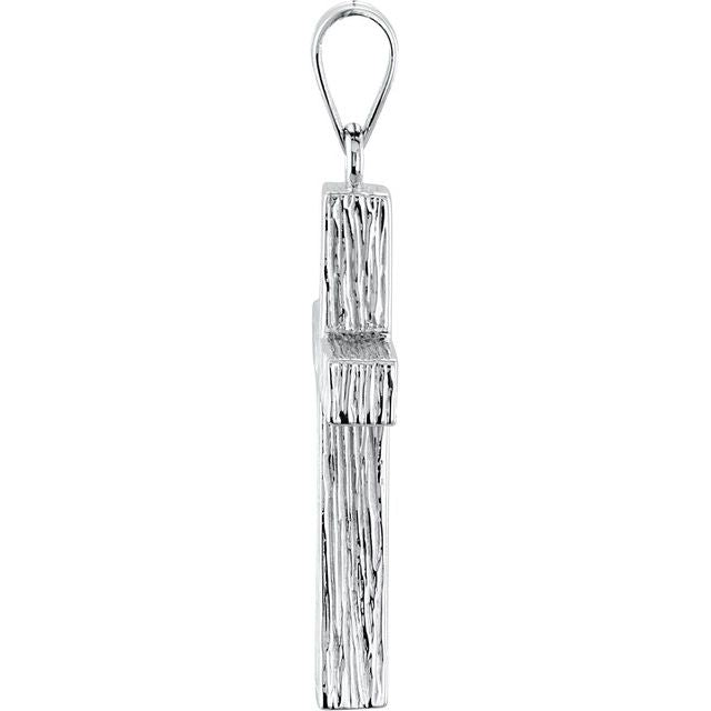 Sterling Silver 24x16 mm Cross Pendant