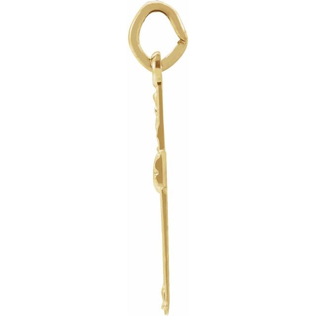14K Yellow Youth Cross Pendant