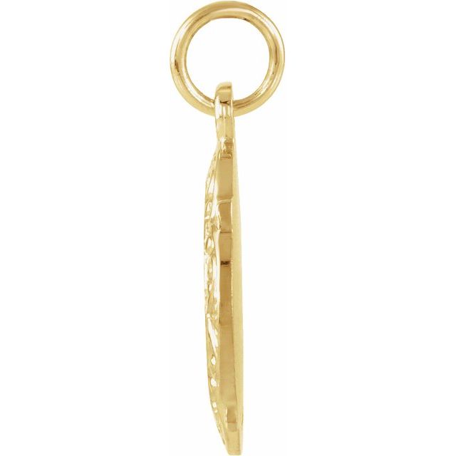 14K Yellow 12 mm Miraculous Medal
