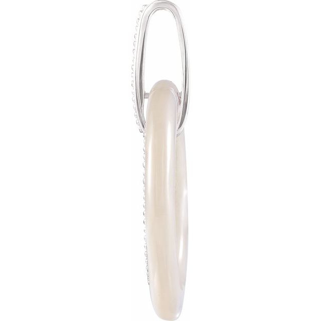 Sterling Silver Mother of Pearl Pendant