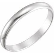 14K White Midi Ring Size .5