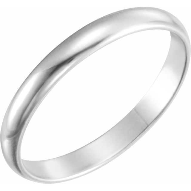 14K White Midi Ring Size .75