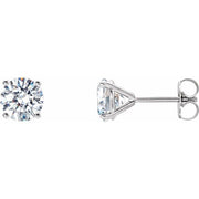 14K White 2 CTW Lab-Grown Diamond 4-Prong Stud Earrings