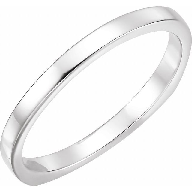 14K White Band