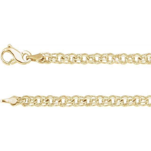 14K Yellow 4.7 mm Cable 7' Chain