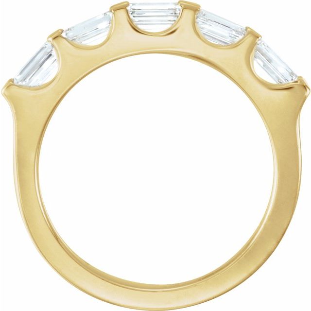 14k Yellow 9/10 Ctw Natural Diamond Anniversary Band