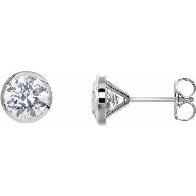 14K White 1/2 CTW Natural Diamond Cocktail-Style Earrings