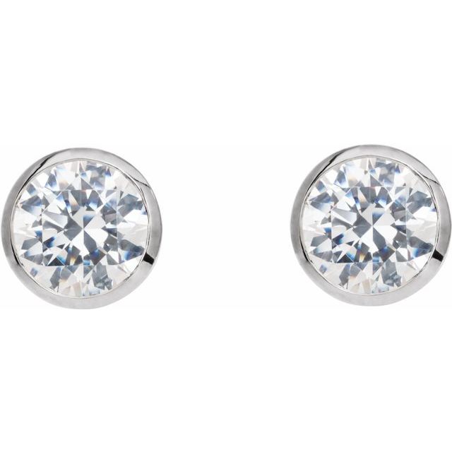 14K White 1/5 CTW Natural Diamond Cocktail-Style Earrings