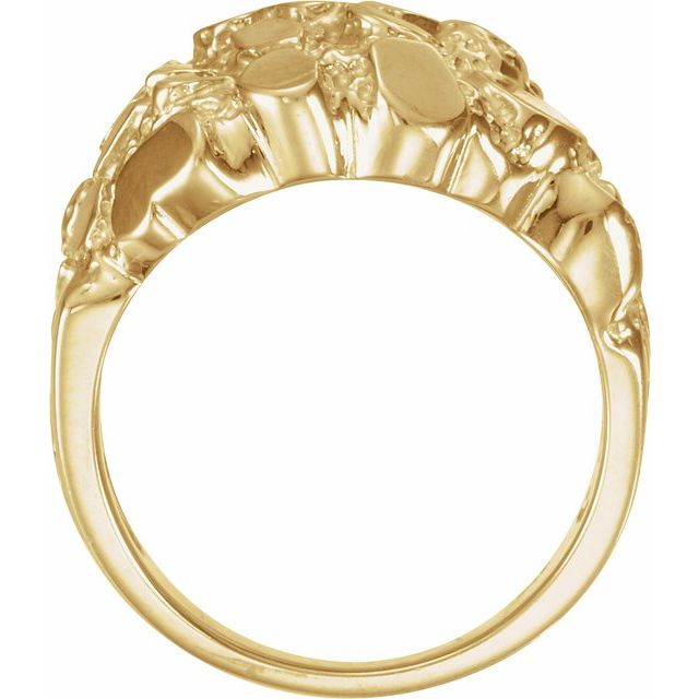 14K Yellow Nugget Ring