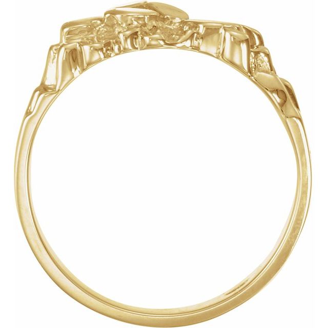 14K Yellow Nugget Ring