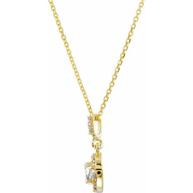 14K Yellow 1 1/5 CTW Lab-Grown Diamond 18' Necklace
