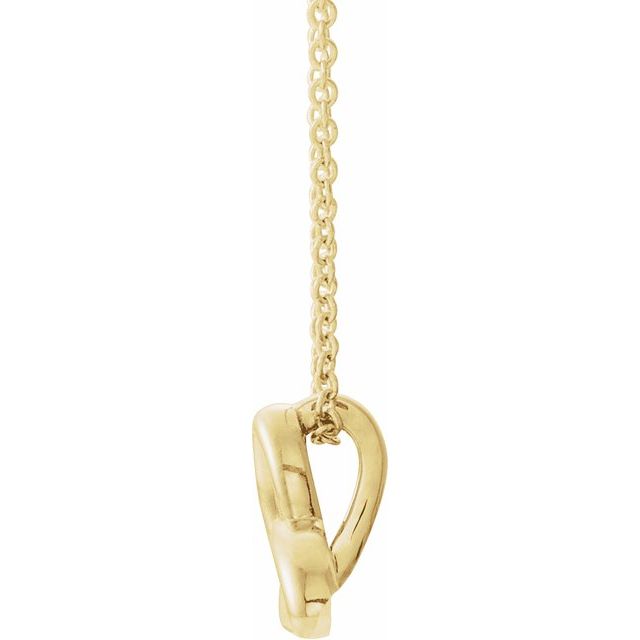 14K Yellow Celtic-Inspired Trinity 16-18' Necklace