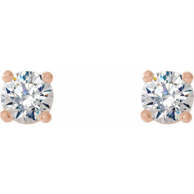 14K Rose 1/3 CTW Natural Diamond Cocktail-Style Earrings