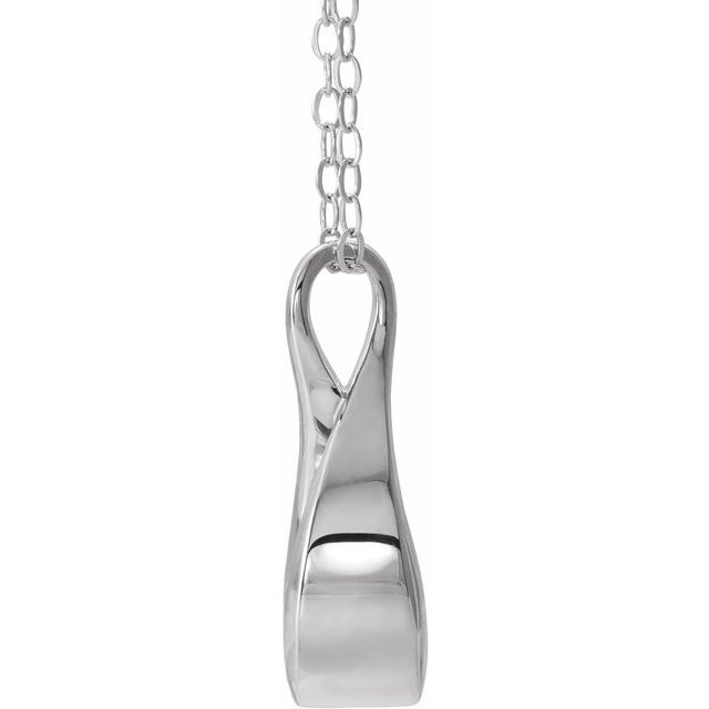 Sterling Silver Infinity-inspired Ash Holder 18' Necklace