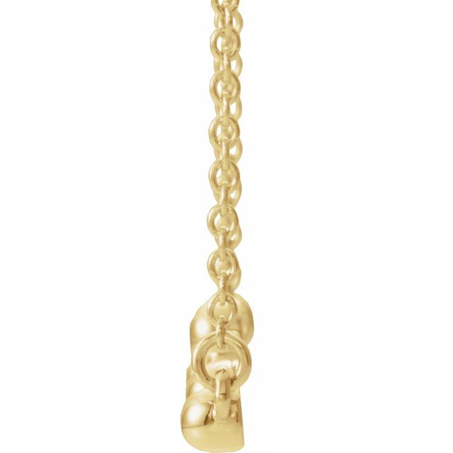14k Yellow Constellation Bar 18' Necklace