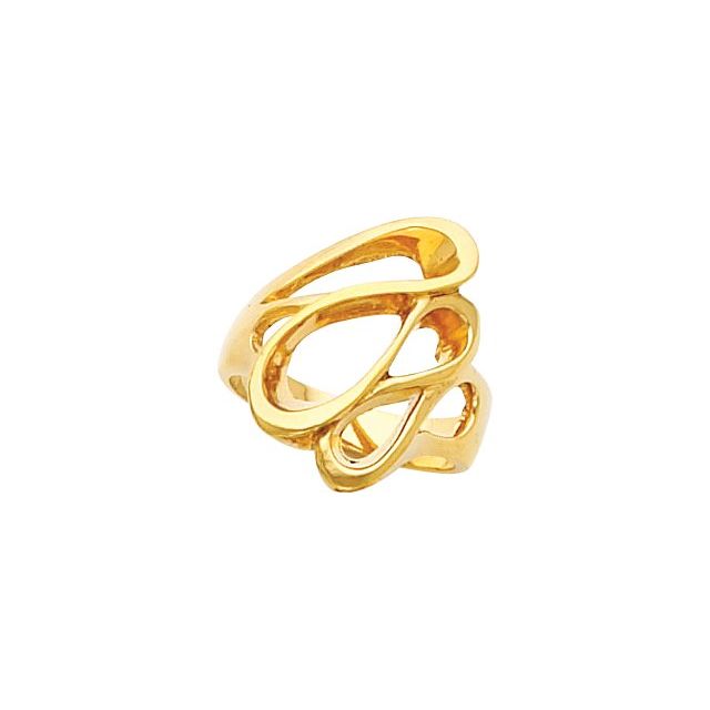 14K Yellow Freeform Ring