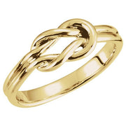 14K Yellow 6 mm Knot Ring