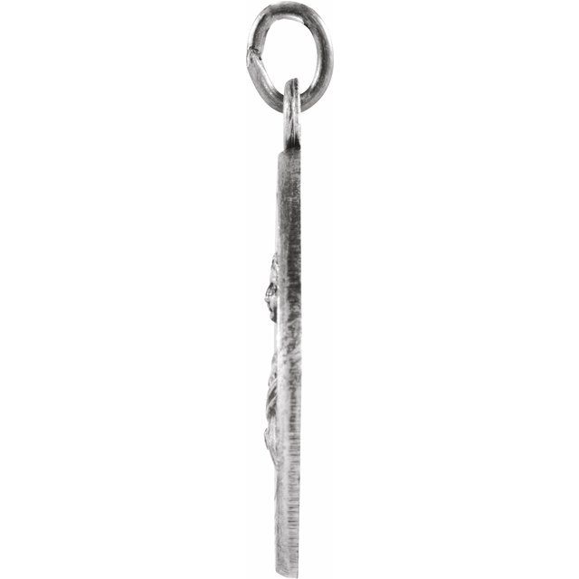 Sterling Silver 18 mm St. Lucy Medal