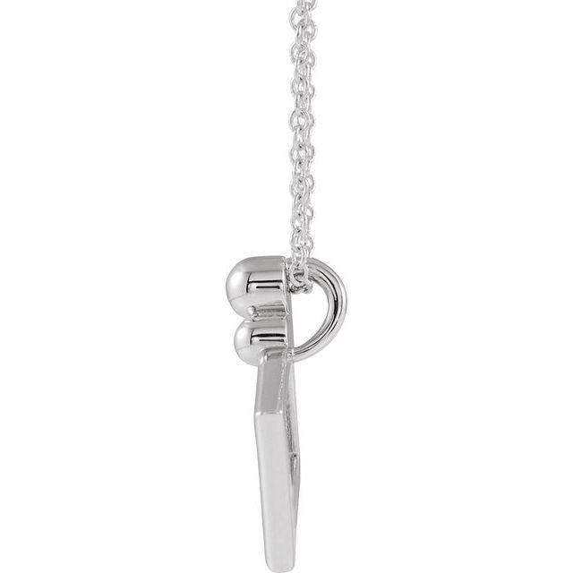 Sterling Silver Geometric 16-18' Necklace