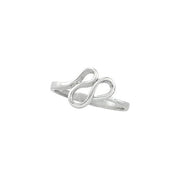 14K White Freeform Ring