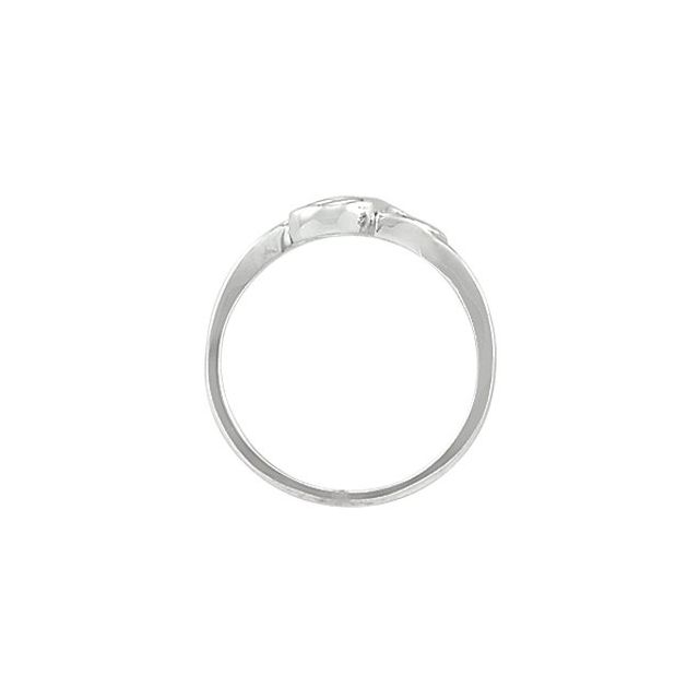 14K White Freeform Ring