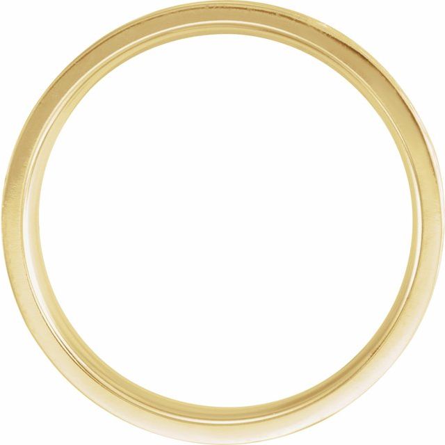 14K Yellow 6 mm Tree Bark Pattern Band Size 8