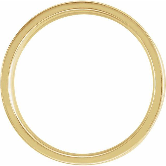 14K Yellow 6 mm Ridged Band Size 11.5