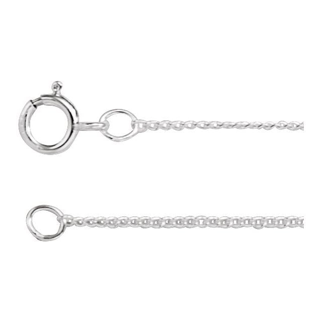 Sterling Silver 1 mm Curb 20' Chain