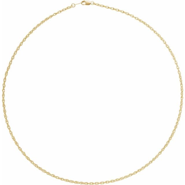 18K Yellow 2 mm Rope 20' Chain