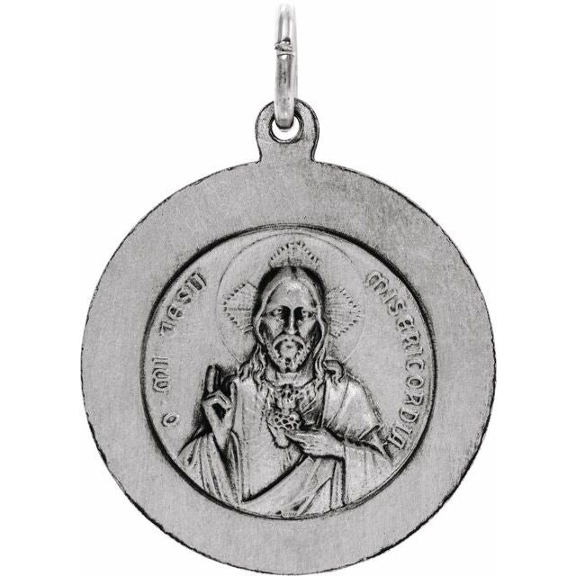 Sterling Silver 22 mm Scapular Medal