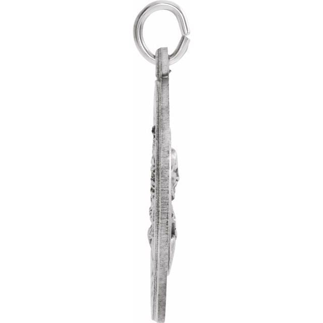 Sterling Silver 25 mm Scapular Medal