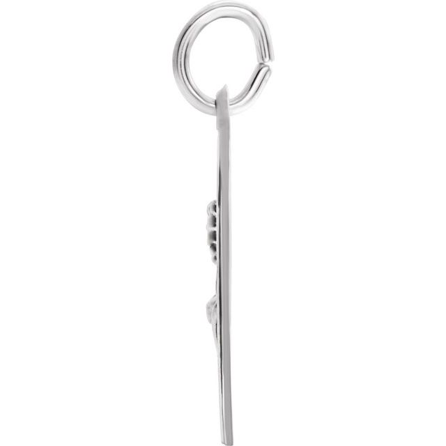 Sterling Silver 18 mm Round St. John the Evangelist Medal