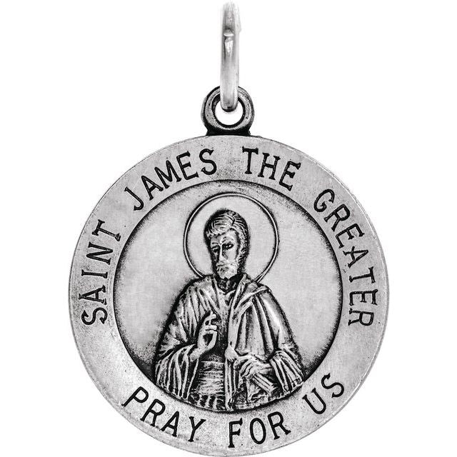Sterling Silver 18 mm St. James Medal